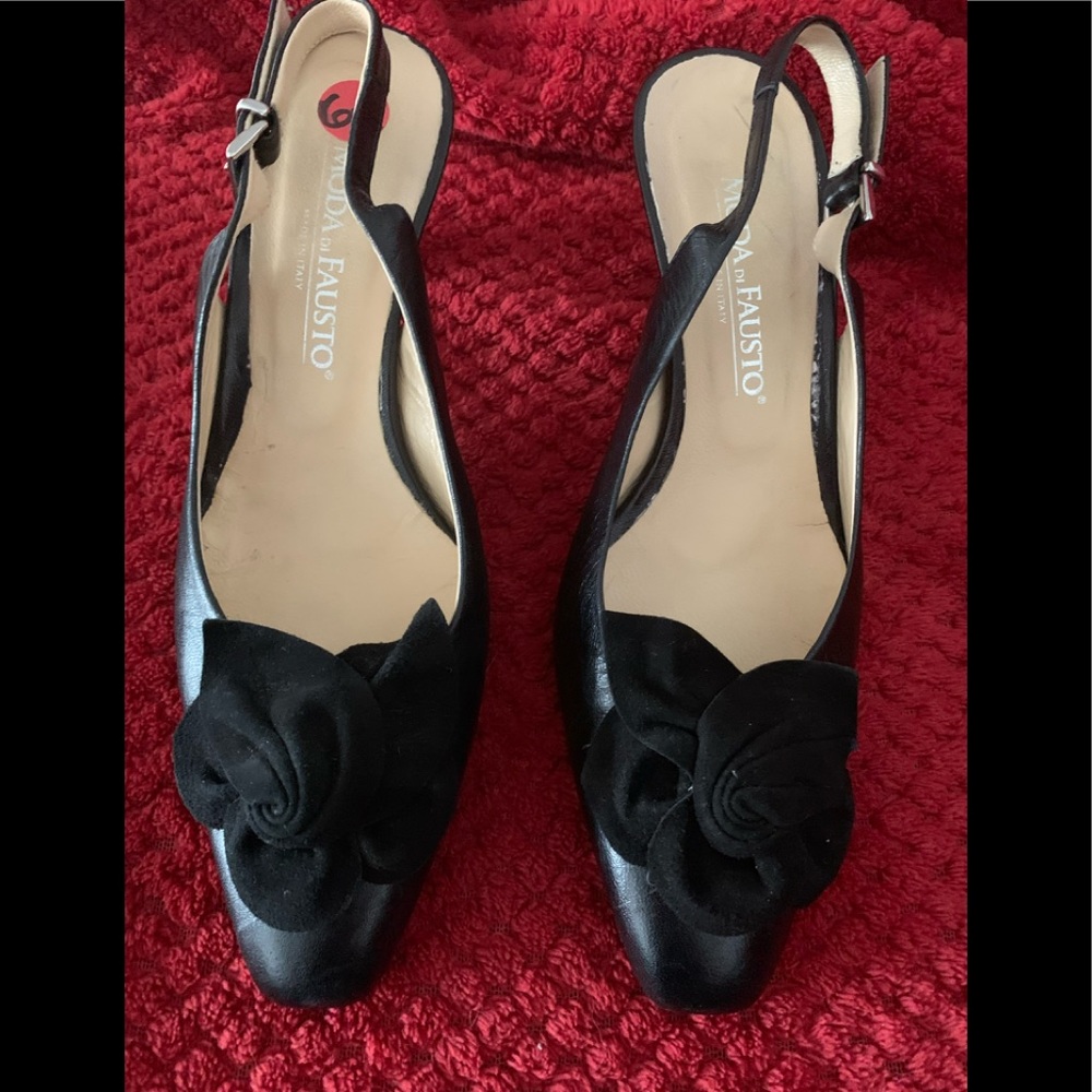 Moda di Fausto made in Italy Slingbacks shoes 36.5